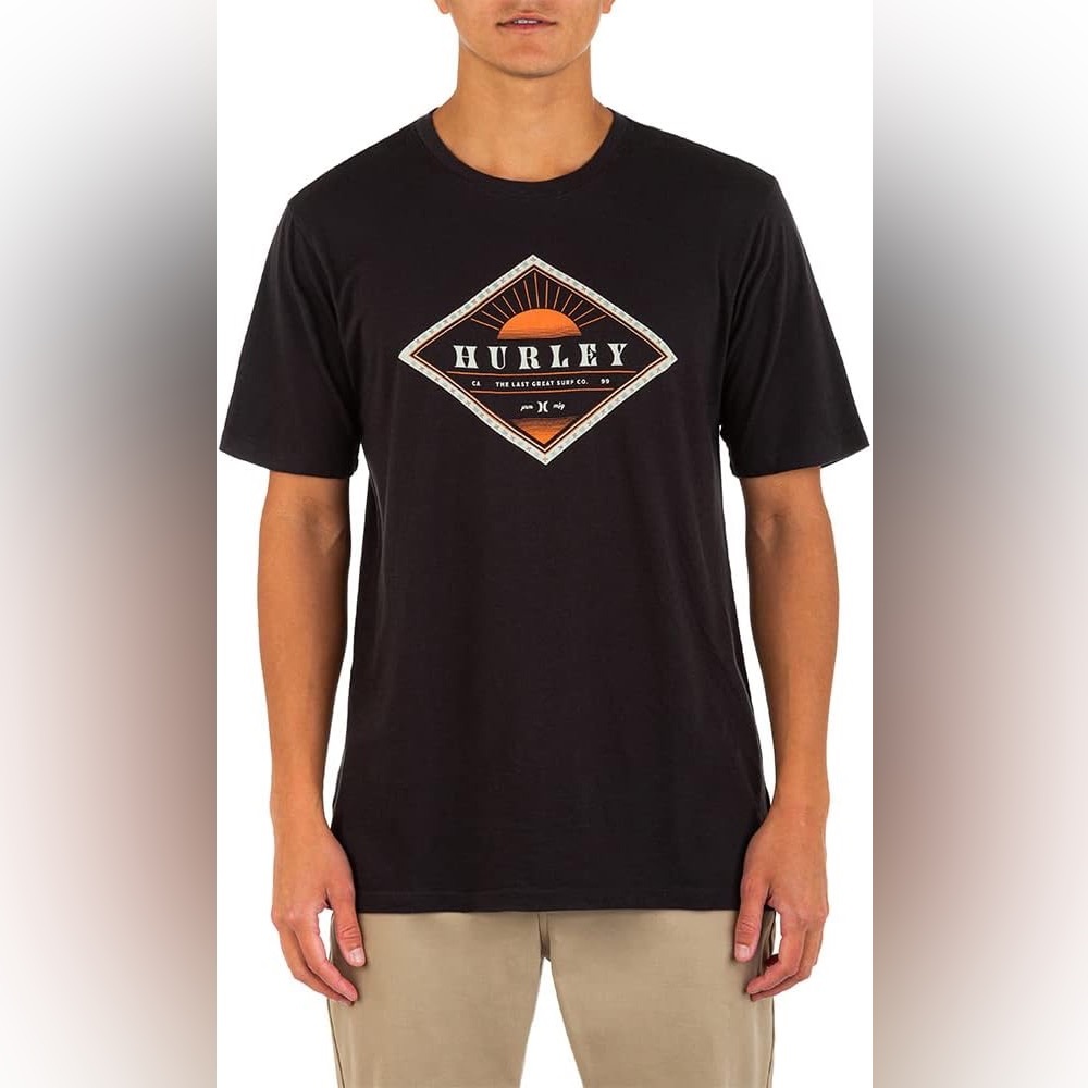 Hurley Everyday Washed Durban Diamond Short Sleeve T-Shirt Black